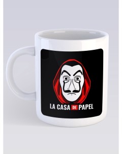 Кружка Сериал Бумажный дом La casa de papel 330 мл CU SRBD5 W S Сувенирshop