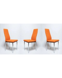 Комплект стульев 3 шт F 261 3 хром оранжевый La room