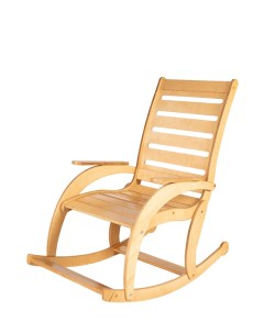 Кресло качалка деревянное Сельма сандал прямая спинка Playwoods