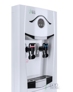 Кулер для воды K21 LCE white black с шкафом Ecotronic