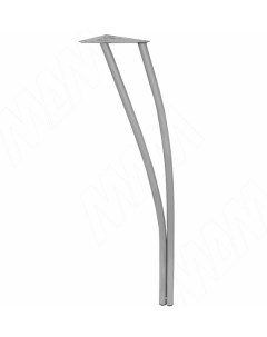 Опора ножка для стола сдвоенная нерегулируемая цвет серый Nobrand
