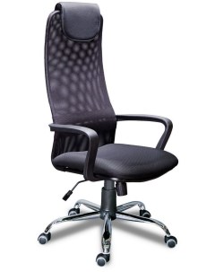 Компьютерное кресло Фокс PL хром Ткань сетка серая Экспресс офис