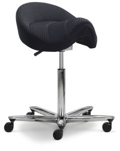 Эргономичный стул седло Activ S с механизмом Body Balance 1802 31 черный Falto