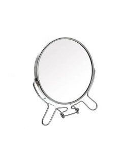 Настольное зеркало круглое в металлической оправе D 17 см Ameli