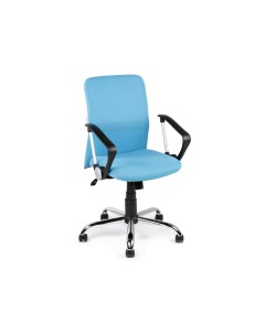 Офисное кресло Leo B chrome Ткань сетка голубая Экспресс офис