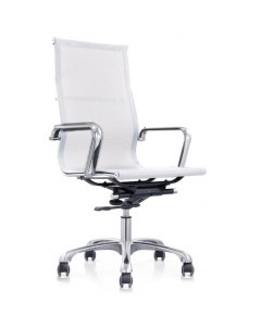 Кресло BN_Jl_Руководителя EChair 702 T net сетка белая хром Easy chair