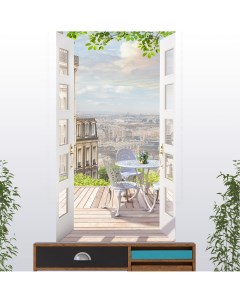 Фотообои бесшовные Балкон в Париже 1 8 м2 180х100 см Verol