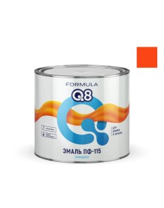 Эмаль ПФ 115 алкидная глянцевая 1 9 кг оранжевая Formula q8