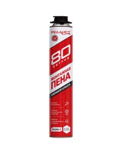 Пена монтажная PRO Red 80 л 4602009041044 Realist