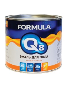 Эмаль ПФ 266 для пола алкидная глянцевая 1 9 кг красно коричневая Formula q8