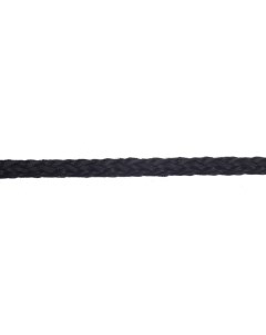 Шнур вязаный полипропиленовый 8 прядей черный d5 мм 30 м без сердечника Стройбат
