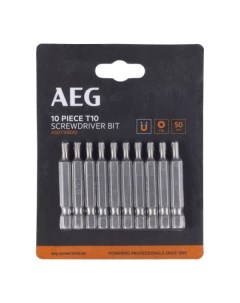 Биты 10шт T10x50mm ASDT105010 4932479521 Aeg