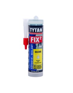 Клей герметик fix clear прозрачный 290 мл professional Tytan