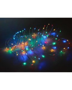 Световая гирлянда новогодняя Светлячки 159855 12 м разноцветный RGB Koopman international