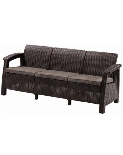 Садовый диван Corfu II Max Love Seat коричневый Keter