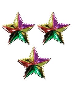 Подвесное украшение Звезды ЮВ_А1 83А ПУЗВ 3шт 11 3 50 см разноцветный Cosy