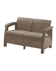 Садовый диван Corfu II Love Seat 17197359C бежевый Keter