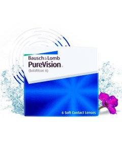 Контактные линзы Bausch Lomb ежемесячные 1 25 8 3 6 шт Purevision