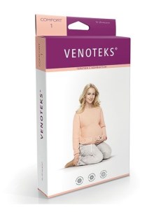 Колготки для беременных COMFORT с микрофиброй 1 класс 1С402 черный р S Venoteks