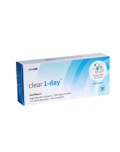 Контактные линзы Clear 1 Day 30 линз R 8 7 05 50 Clearlab