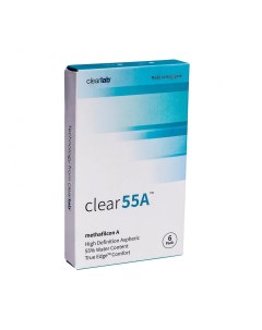 Контактные линзы Clear 55 A 6 линз R 8 7 00 75 Clearlab