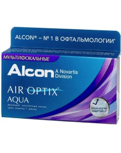 Контактные линзы AirOptix HydraGlyde for Multifocal 3 шт PWR 4 25 R 8 6 Аддидация L Air optix