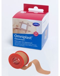 Пластырь Omniplast фиксирующий 5 см х 5 м 1 шт Hartmann