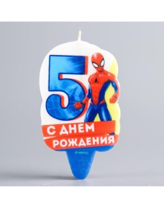 Свеча для торта Marvel