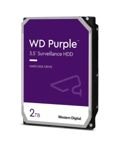 Внутренний жесткий диск 3 5 2Tb WD23PURZ 256Mb 5400rpm SATA3 Purple Western digital