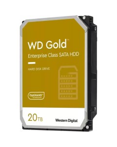 Внутренний жесткий диск 3 5 20Tb WD201KRYZ 512Mb 7200rpm SATA3 Gold Western digital