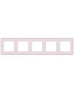 Рамка Inspiria горизонтальная и вертикальная 5 постов розовый 673974 Legrand
