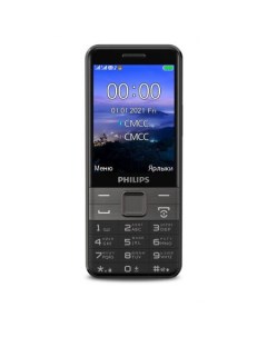 Мобильный телефон E590 Xenium 3 2 320x240 TFT 128Mb BT 1xCam 2 Sim 3100 мА ч micro USB черный Philips