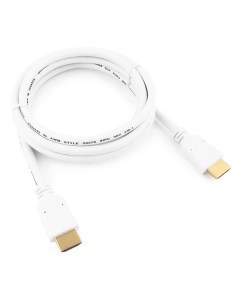 Кабель HDMI 19M HDMI 19M v1 4 экранированный 3 м белый CC HDMI4 W 10 Gembird/cablexpert