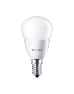 Лампа светодиодная E14 шар P45ND 6 5Вт 4000K белый 800лм LEDLustre 6 5 75W 929002274607 Philips