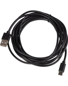 Кабель USB Type C USB 2 4A 3 м черный 1491107 Behpex