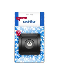 Розетка RJ11 скрытый монтаж механизм в сборе черный SBE 02b S1 PH Smartbuy