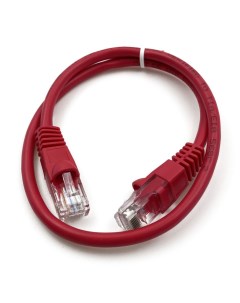 Патч корд UTP кат 5e 0 5м RJ45 RJ45 красный UTP 5E 0 5M R Buro