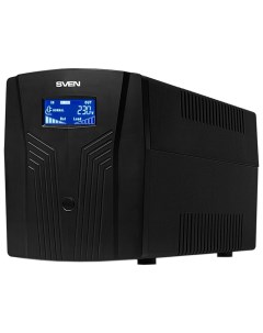 ИБП Pro 1500 1500 В А 900 Вт EURO розеток 3 USB черный SV 013875 Sven