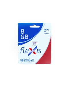 Карта памяти 8Gb microSD Class 10 UHS I U1 Flexis