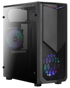 Корпус Tomahawk A Black ATX Midi Tower RGB подсветка черный без БП 4718009156777 Aerocool