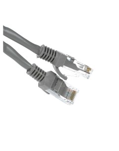 Патч корд UTP кат 5e 0 5м RJ45 RJ45 серый NP511 0 5M Tv-com