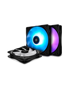 Комплект вентиляторов RF 120 3 in 1 120 мм 1500rpm 27 дБ 4 pin PWM 3шт RGB Deepcool