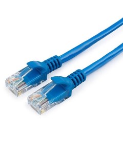 Патч-корд UTP кат.5e, 5м, RJ45-RJ45, синий, CCA, (PC-UTP-5e-5-B) Гарнизон