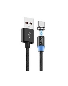 Кабель USB USB Type C магнитный быстрая зарядка 2 4A 1 м черный S59T 206503 Skydolphin