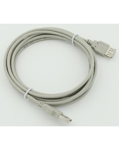 Кабель удлинитель USB 2 0 Am USB 2 0 Af 3м серый 44420 Behpex