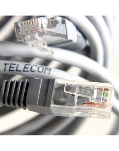 Патч корд UTP кат 5e 3м RJ45 RJ45 серый NA102 3M NA102_GREY_3 0M Telecom