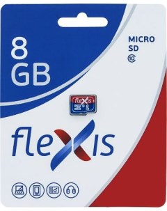 Карта памяти 8Gb microSDHC Class 10 FMSD008G10 Flexis