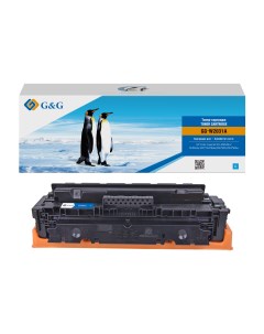 Картридж лазерный GG W2031A 415A голубой 2100 страниц совместимый для M454dn dw MFP479dw fdn fdw с ч G&g