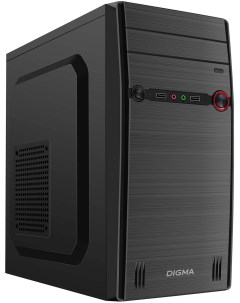 Корпус DC MATX102 U2 mATX Mini Tower черный без БП DC MATX102 U2 Digma