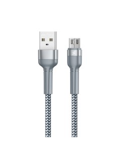 Кабель USB Micro USB 2 4A 1м серебристый Jany Series RC 124m 6972174153575 Remax